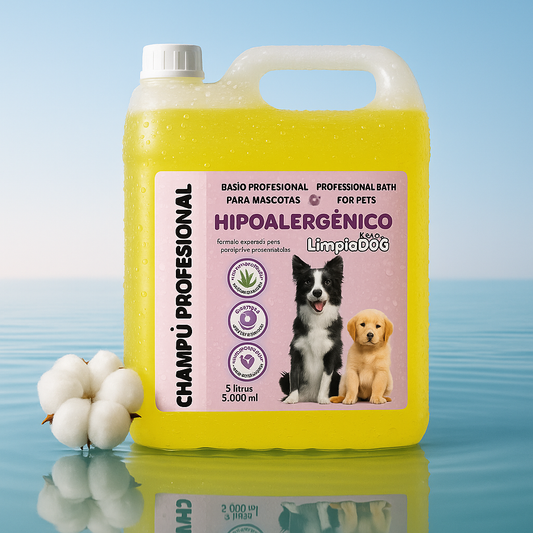 Champú Sensible: Cuida y Protege la Piel de tu Mascota con Nuestro Champú Hipoalergénico💧 5L