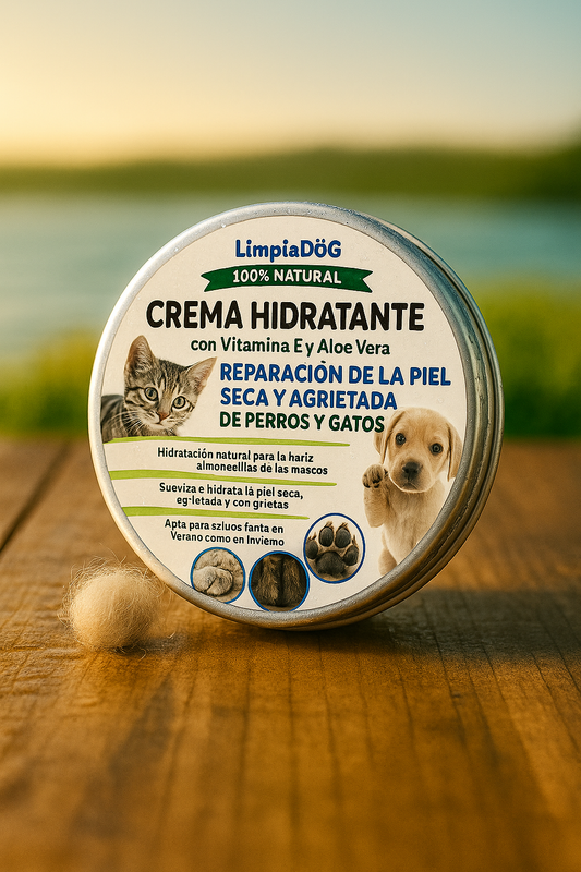 Crema Reparadora de Almohadillas para Mascotas: Cuidado Profesional para Patas Agrietadas y Secas - Hidratación y Protección Natural