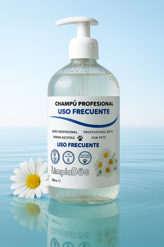 Champú de Uso Frecuente: Limpieza Suave y Saludable para el Pelaje de tu Mascota 500ml