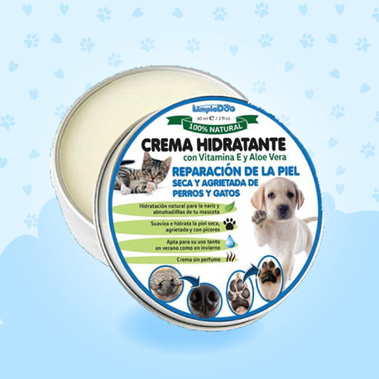 Crème réparatrice pour coussinets pour animaux de compagnie : soin professionnel pour pattes craquelées et sèches - hydratation et protection naturelles