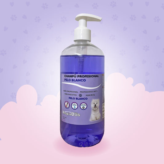 Shampoing Spécial Blanc Éclatant : Illuminez le pelage de votre animal d'un blanc éclatant 500 ml