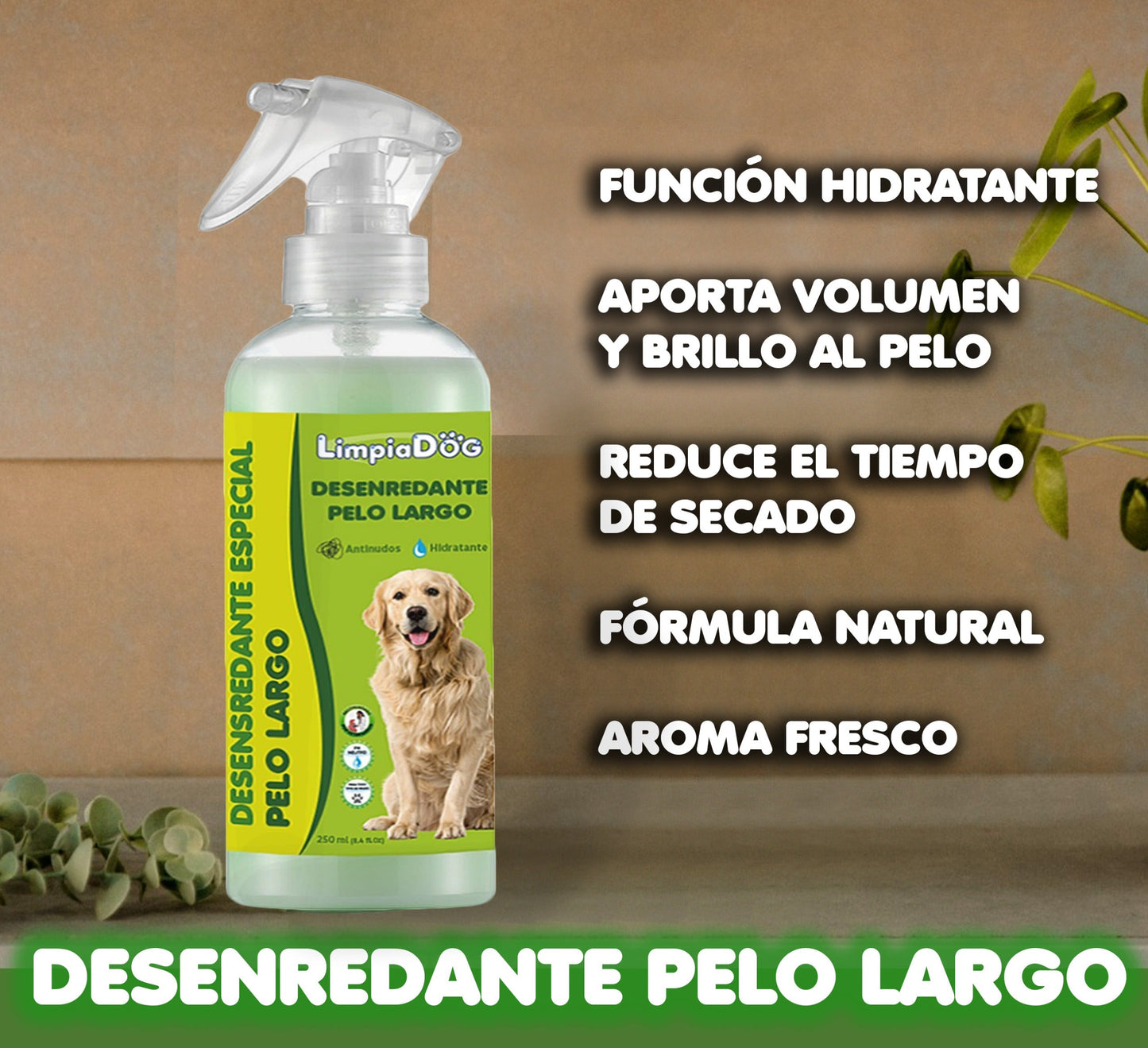 Desenredante pelo largo (Acondicionador Spray) 500ml